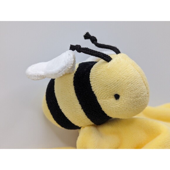 Burts Bees Lovey Bumble Bee Baby Security Blanket Yellow Lovie Organic - Picture 3 of 5